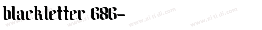 blackletter 686字体转换